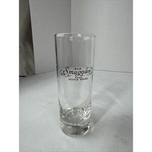 Vintage Old Smuggler Finest Scotch Whiskey Tall Glass Clear
